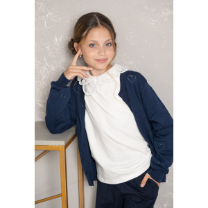 Жакет школьный "Hearts" трикотаж (р-ры: 32-38)