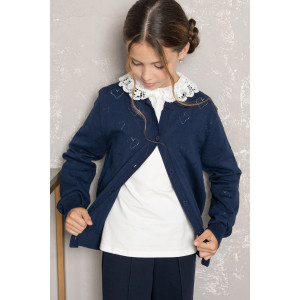 Жакет школьный "Hearts" трикотаж (р-ры: 32-38)