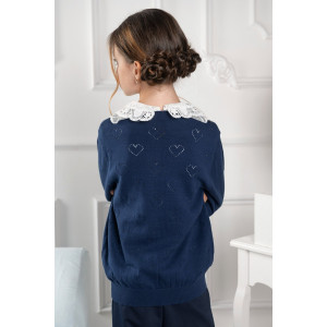 Жакет школьный "Hearts" трикотаж (р-ры: 32-38)