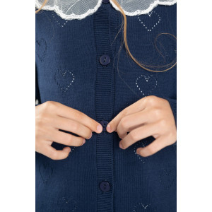 Жакет школьный "Hearts" трикотаж (р-ры: 32-38)