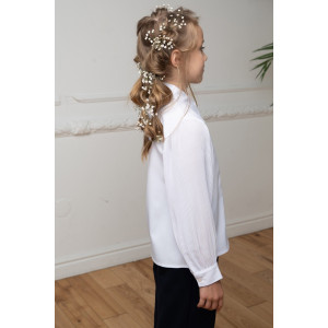 Блузка-рубашка школьная "Василиса" вискоза (р-ры: 32-38)