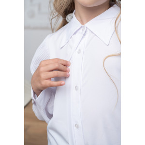 Блузка-рубашка школьная "Василиса" вискоза (р-ры: 32-38)