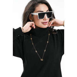 Платье женское №057922 вязаный трикотаж (р-ры: 46-52) черный