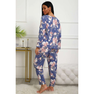 Костюм двойка женский №358мс масло (р-ры: 48-56) голубой