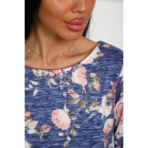 Костюм двойка женский №358мс масло (р-ры: 48-56) голубой