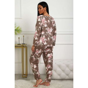 Костюм двойка женский №358мс масло (р-ры: 48-56) коричневый