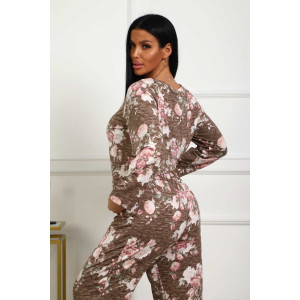 Костюм двойка женский №358мс масло (р-ры: 48-56) коричневый