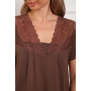 Пижама женская П183вз вискоза (р-ры: 50-58) коричневый