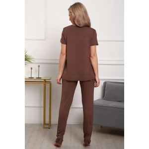 Пижама женская П183вз вискоза (р-ры: 50-58) коричневый