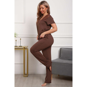 Пижама женская П183вз вискоза (р-ры: 50-58) коричневый
