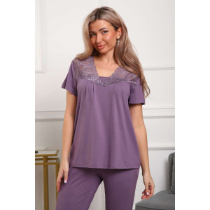 Пижама женская П183вз вискоза (р-ры: 50-58) лиловый