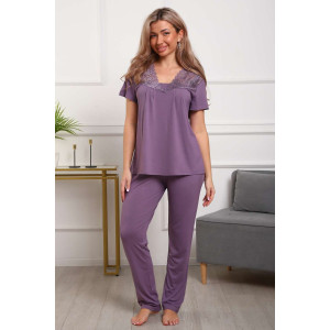 Пижама женская П183вз вискоза (р-ры: 50-58) лиловый