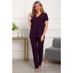Пижама женская П183вз вискоза (р-ры: 50-58) бордо