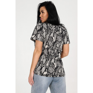 Футболка женская №15 кулирка (р-ры: 38-56) питон