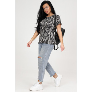 Футболка женская №15 кулирка (р-ры: 38-56) питон