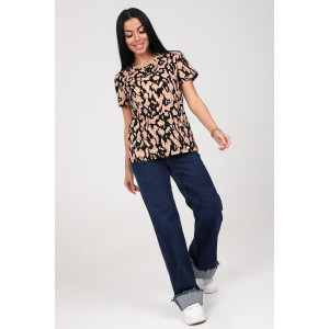 Футболка женская №15 кулирка (р-ры: 38-56) сафари