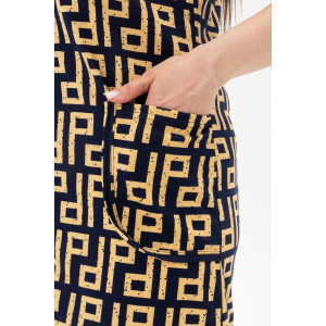 Халат женский №21608 кулирка (р-ры: 46-62) орнамент