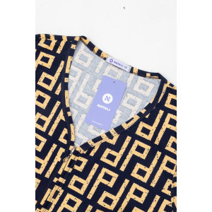 Халат женский №21608 кулирка (р-ры: 46-62) орнамент