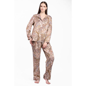 Пижама женская "Neil Barret" тенсель (р-ры: 44-56) Пижама женская "Neil Barret" тенсель (р-ры: 44-56)