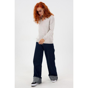 Джемпер женский "Моника Б" вязаное полотно (р-ры: 44-62) белый