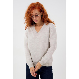 Джемпер женский "Моника Б" вязаное полотно (р-ры: 44-62) белый