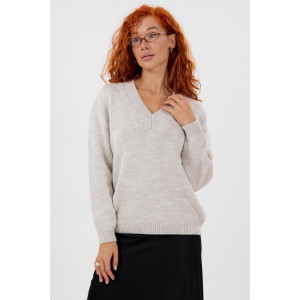 Джемпер женский "Моника Б" вязаное полотно (р-ры: 44-62) белый