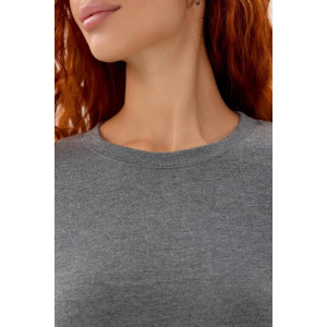 Лонгслив женский С 10640 трикотажное полотно (р-ры: 44-56) серый