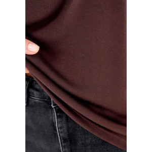 Лонгслив женский К 10639 трикотажное полотно (р-ры: 42-64) коричневый