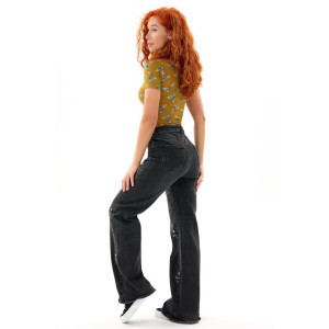 Футболка женская "Египет Ц" масло (р-ры: 42-48) стрекозы на желтом