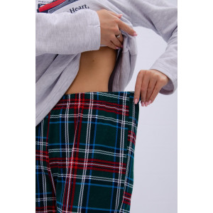 Пижама женская "Диско" футер 2-х нитка с начёсом (р-ры: 44-54)