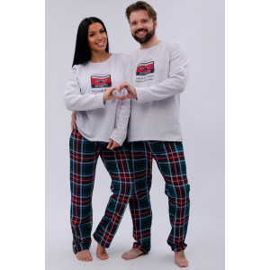 Пижама женская "Диско" футер 2-х нитка с начёсом (р-ры: 44-54)