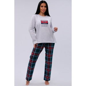 Пижама женская "Диско" футер 2-х нитка с начёсом (р-ры: 44-54)