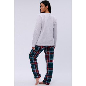 Пижама женская "Диско" футер 2-х нитка с начёсом (р-ры: 44-54)