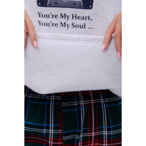 Пижама женская "Диско" футер 2-х нитка с начёсом (р-ры: 44-54)