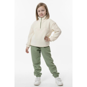 Костюм двойка детский КД-123 флис (р-ры: 98-128) молоко