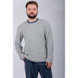 Пижама мужская "Вояж" махра (р-ры: 48-58) синий