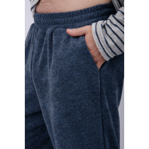 Пижама мужская "Вояж" махра (р-ры: 48-58) синий