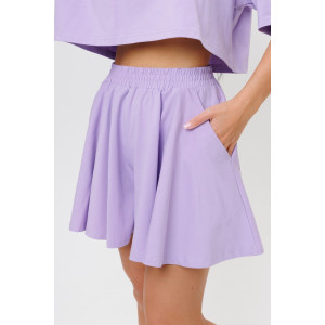 Костюм двойка женский 2218 кулирка с лайкрой (р-ры: 44-50) сирень