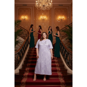 Платье женское №819 кулирка (р-ры: 62-76) фиолетовый