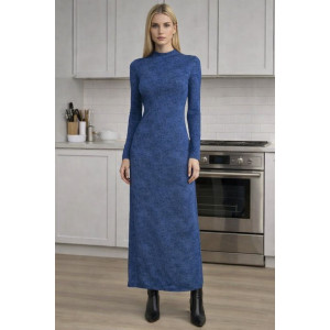 Платье женское №818 кулирка (р-ры: 48-58) синий
