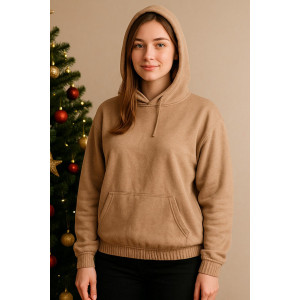 Худи женское №815 футер 2-х нитка (р-ры: 44-54) бежевый