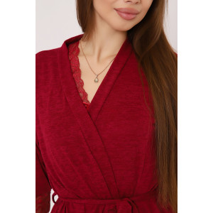 Пеньюар тройка женский №29009 деворе (р-ры: 44-54) бордовый Пеньюар тройка женский №29009 деворе (р-ры: 44-54) бордовый