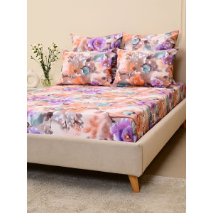 Простыня классическая бязь "Фиалки"