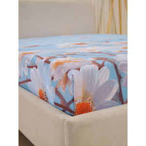 Простыня классическая бязь "Ромашки"