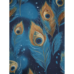 Простыня классическая бязь "Перо павлина"