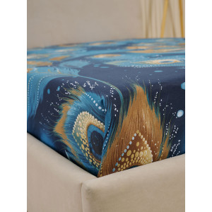 Простыня классическая бязь "Перо павлина"