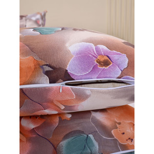 Наволочка на молнии бязь "Фиалки" (2 шт.)