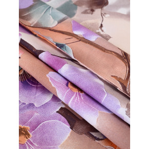 Наволочка на молнии бязь "Фиалки" (2 шт.)