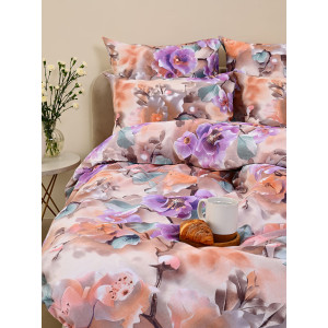 Наволочка на молнии бязь "Фиалки" (2 шт.)