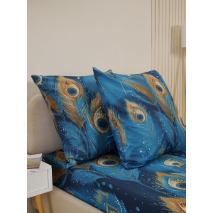 Наволочка на молнии бязь "Перо павлина" (2 шт.)